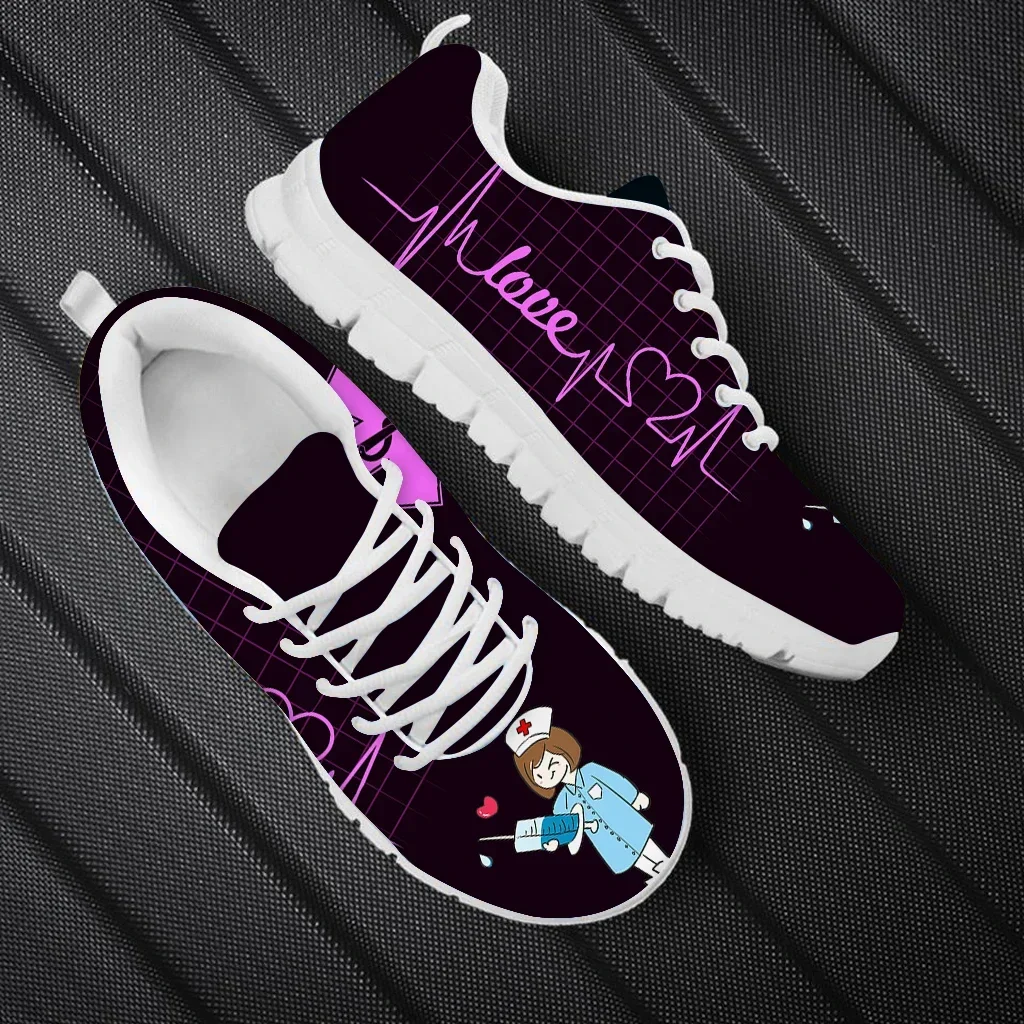 Women'S Shoes Nursing - Kawaii Nurse Doctor Print Flat Shoes