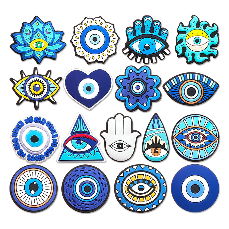 Women'S Shoes Crocs - New Arrival Evil Eyes Shoe Charms