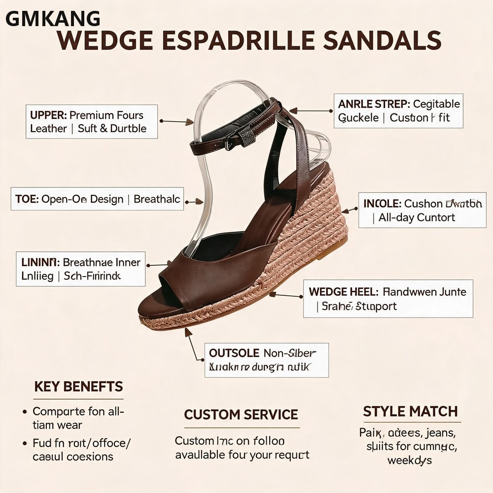 Summer Wedge Heels Sandals Wom - Espadrille Wedge Shoes recension och pris