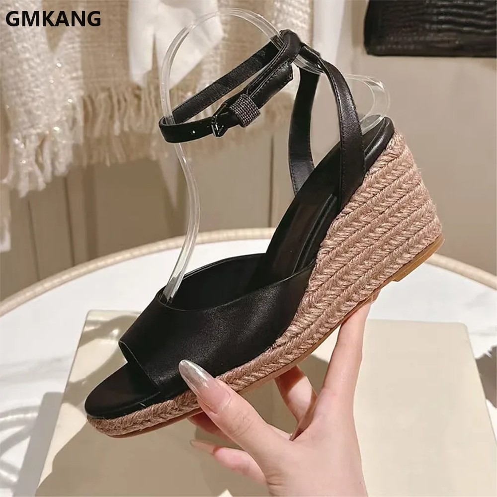Summer Wedge Heels Sandals Wom - Espadrille Wedge Shoes recension och pris
