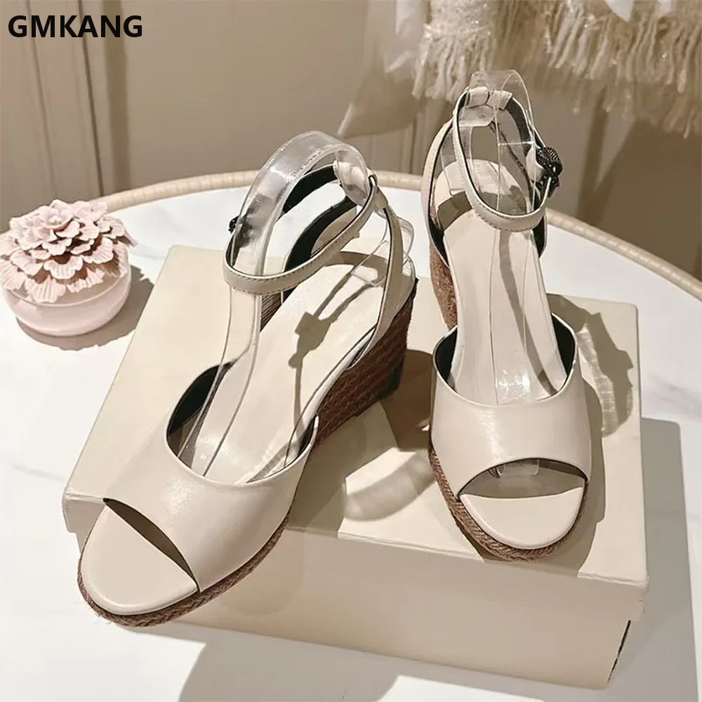 Summer Wedge Heels Sandals Wom - Espadrille Wedge Shoes recension och pris