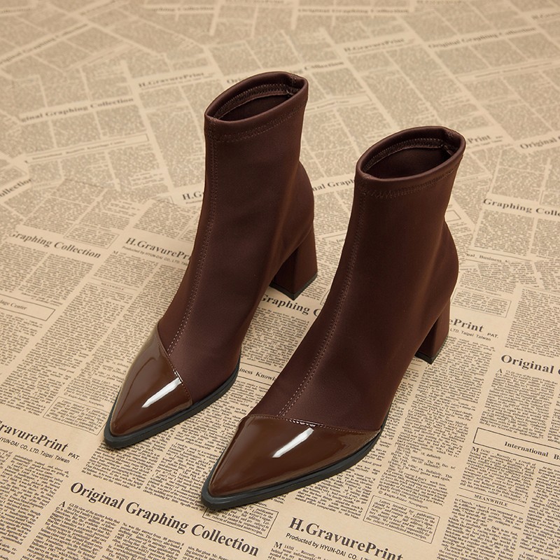 Brown Women Ankle High Heels   - Women Shoes Nb recension och pris