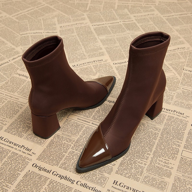 Brown Women Ankle High Heels   - Women Shoes Nb recension och pris