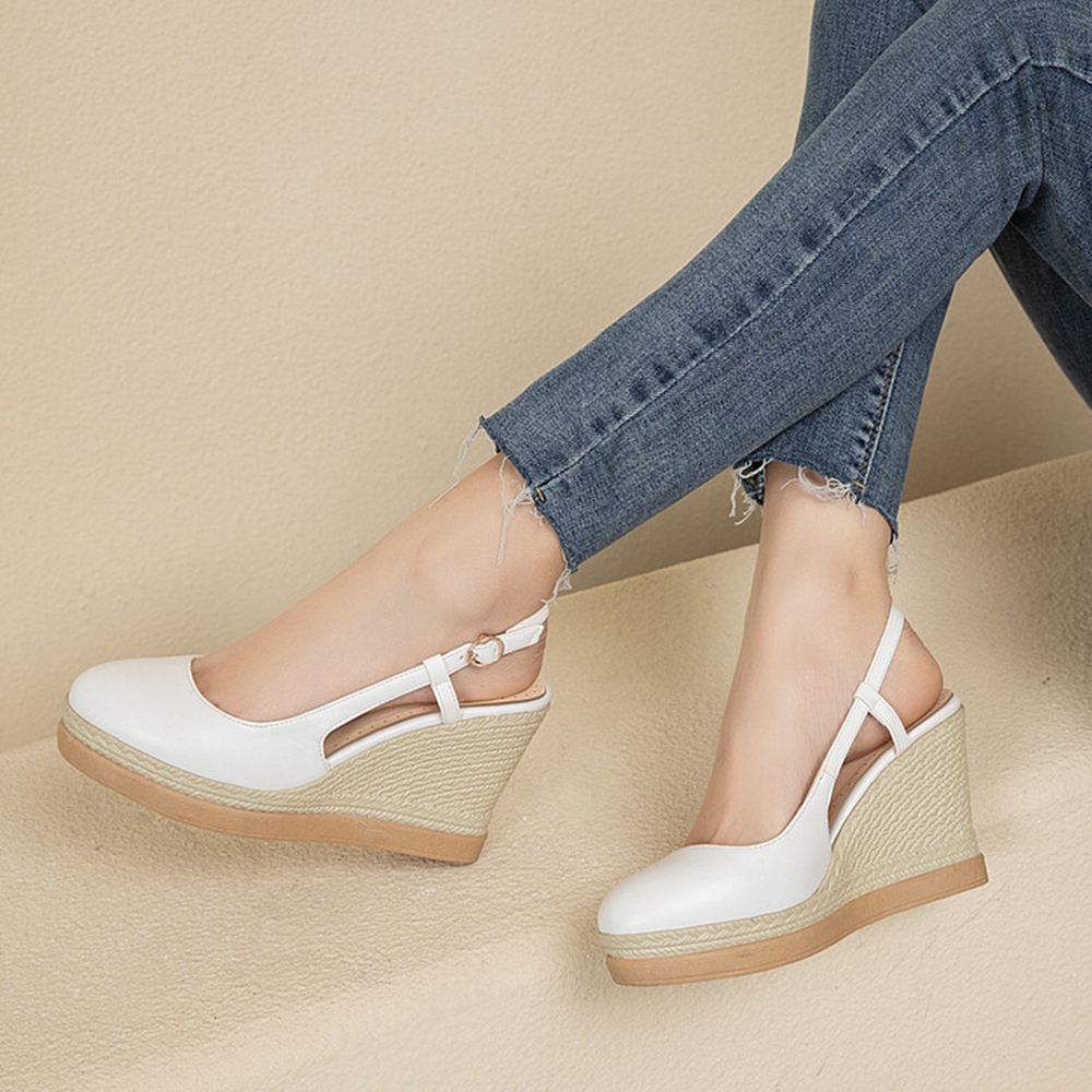 Women's T‑Strap Wedge Sandals  - Espadrille Wedge Shoes recension och pris