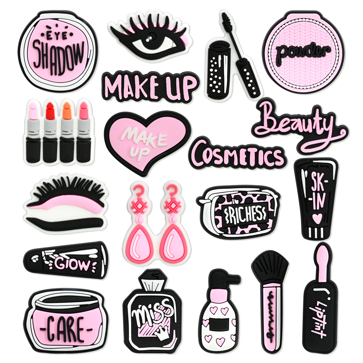 Pink Beauty Makeup Shoe Charms - Women'S Shoes Crocs recension och pris