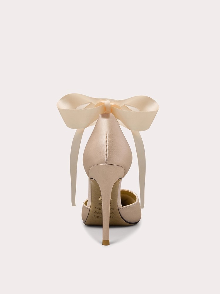 Stiletto sandals spring and su - Ribbon Tie Heel recension och pris