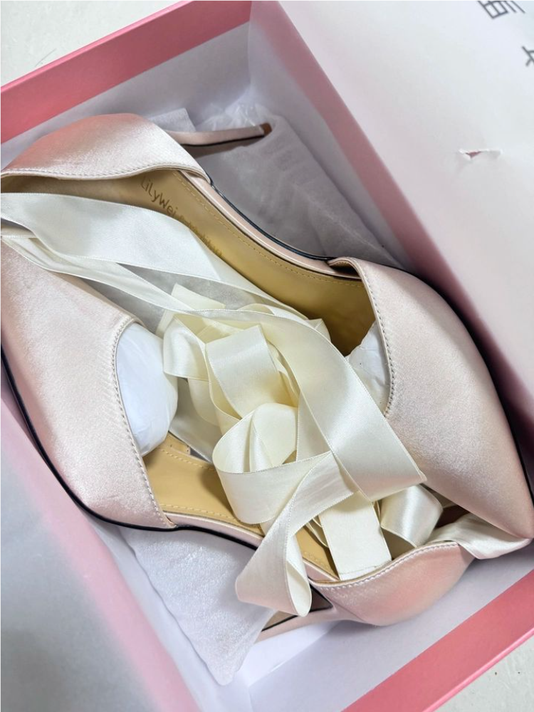 Stiletto sandals spring and su - Ribbon Tie Heel recension och pris