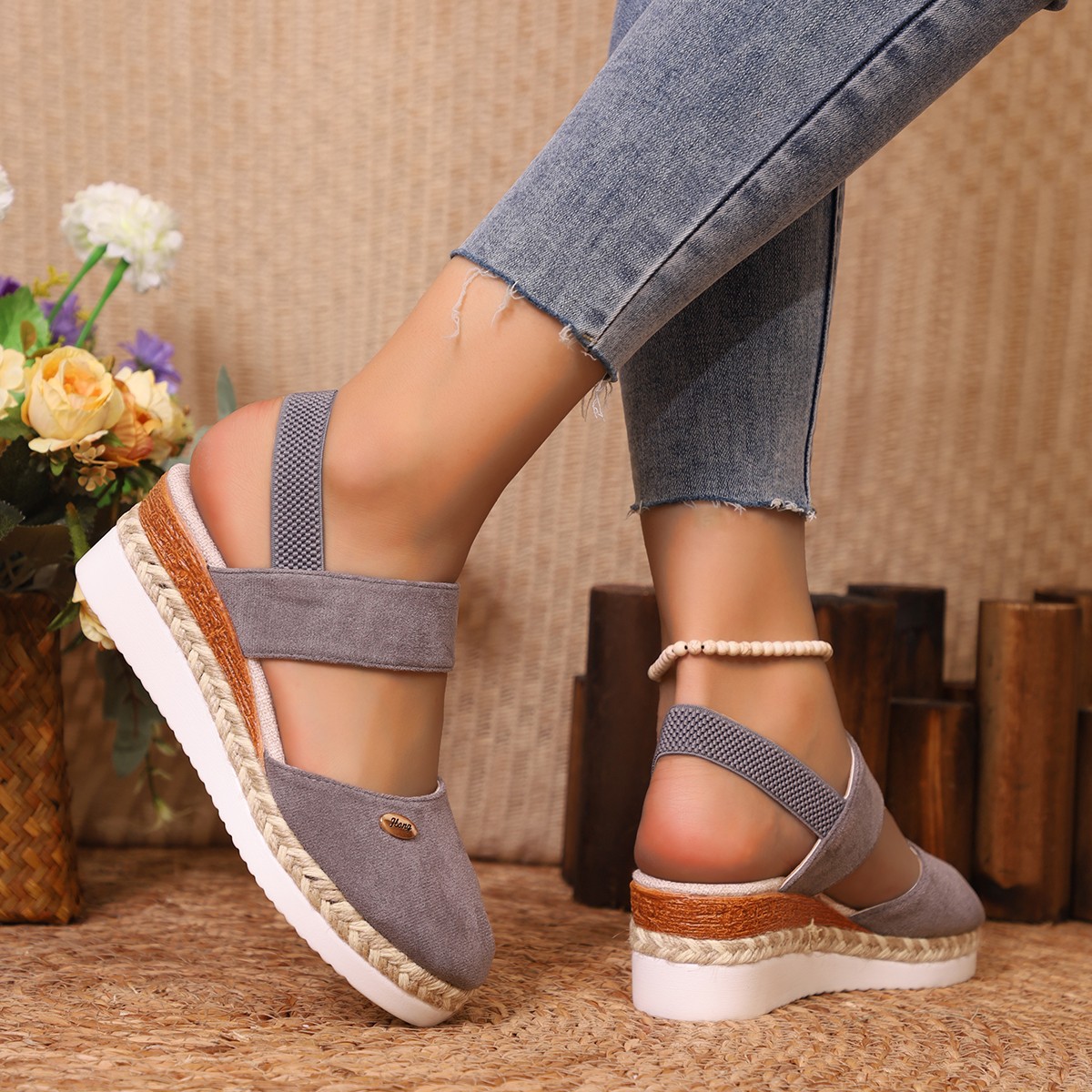 Women Closed Toe Wedge Sandals - Espadrille Wedge Shoes recension och pris