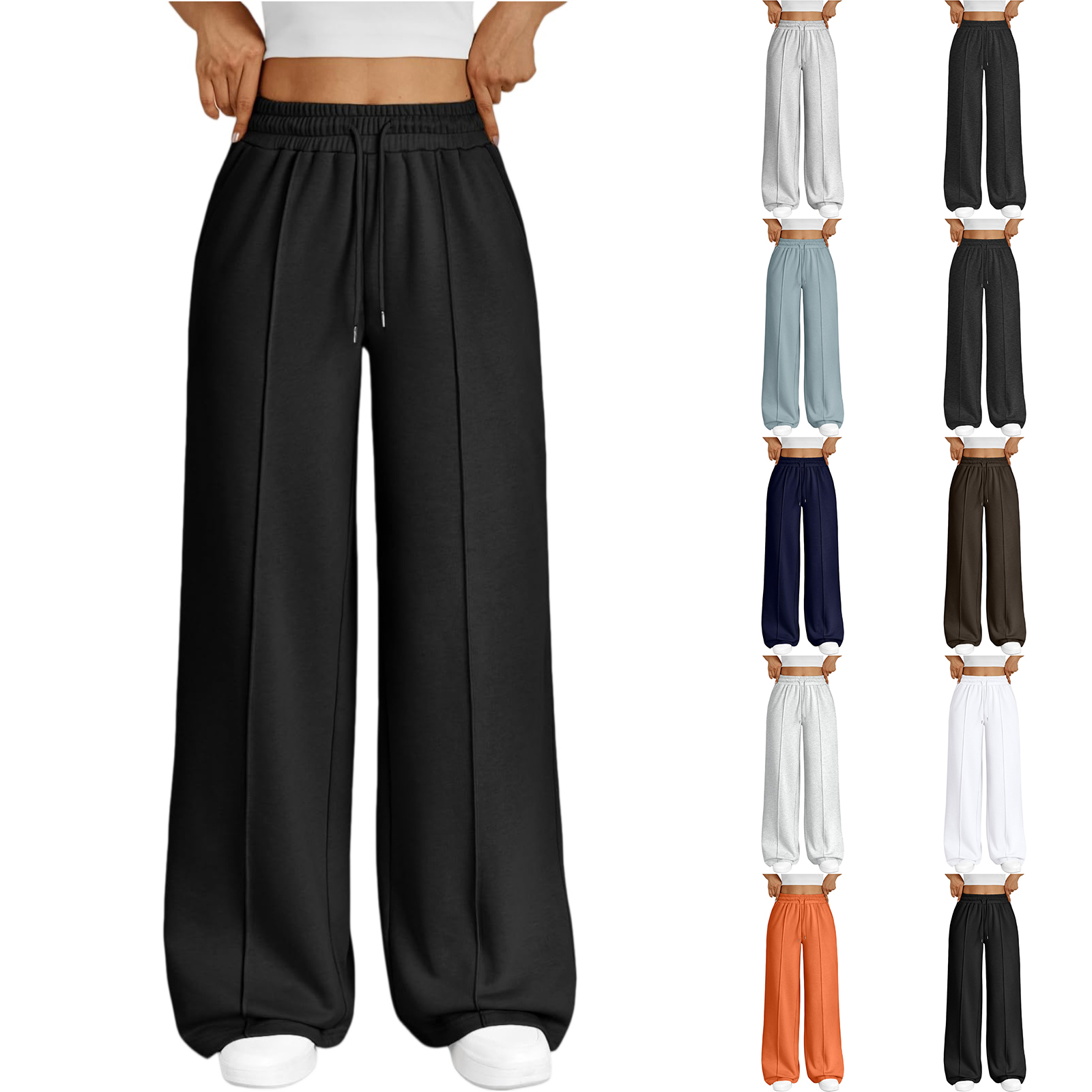 Wide Leg Pants For Women’S Fle - Women Shoes Joggers recension och pris